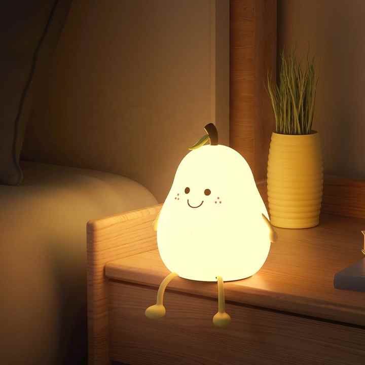 چراغ خواب سیلیکونی گلابی