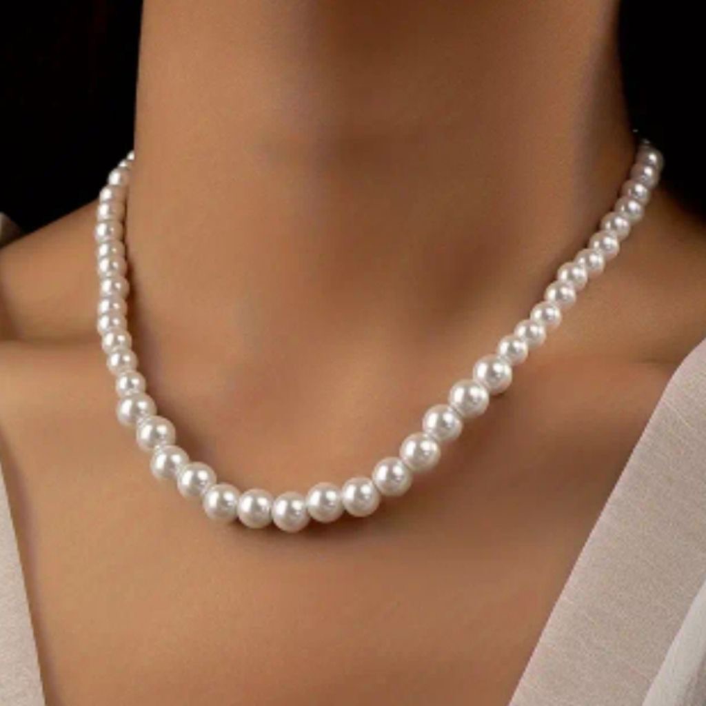 گردنبند مروارید پرورشی درجه یک